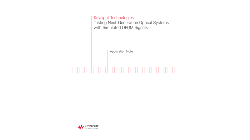 Testing Optical Systems with Simulated OFDM Signals
